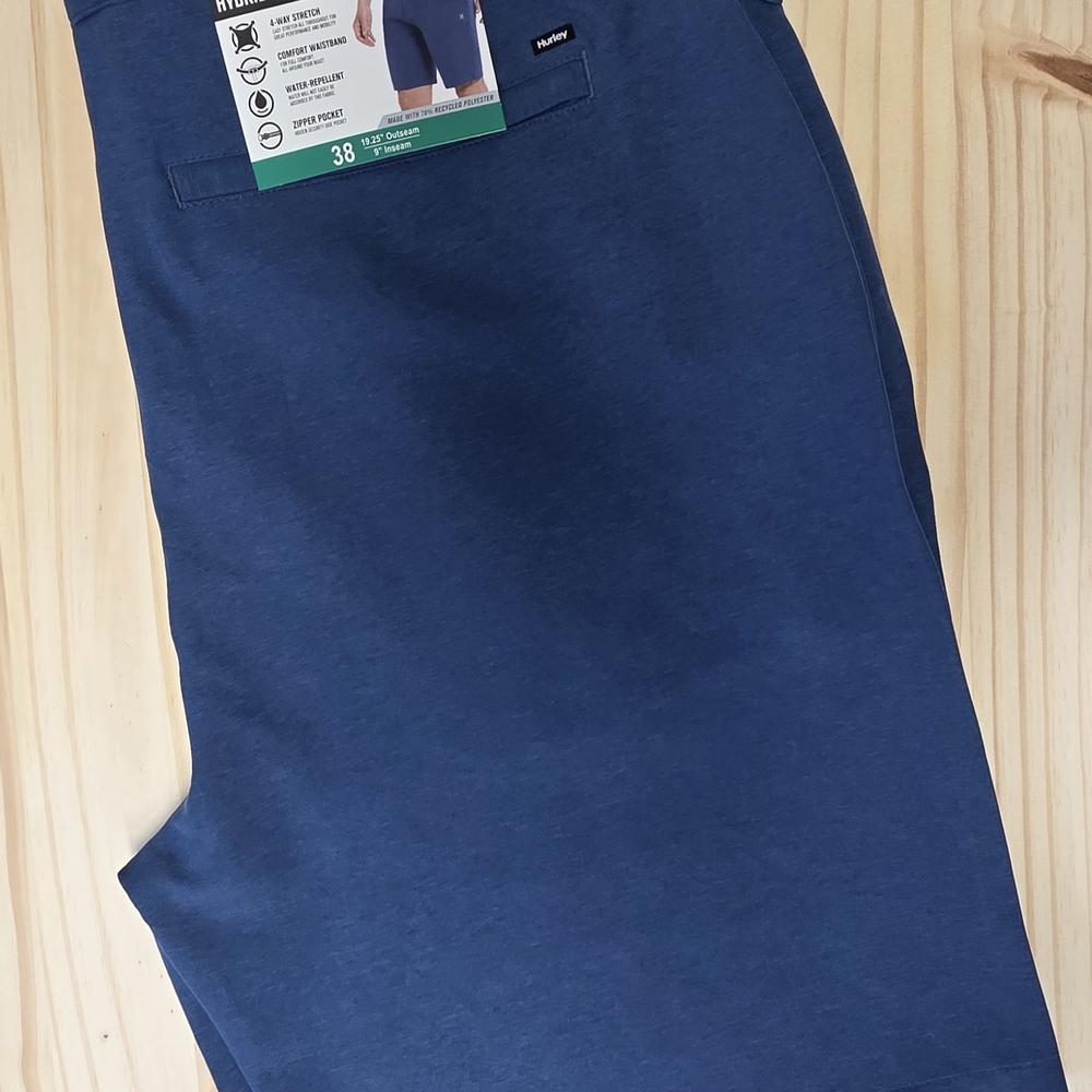 Hurley Men's Navy Hybrid Walkshorts - Picture 3 of 4